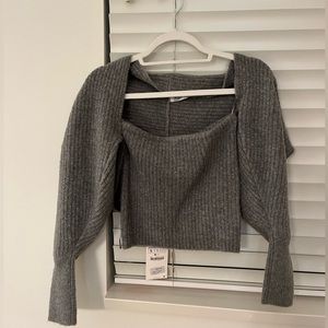 Zara 2 Piece Knit Set | Shawl and Tube Top